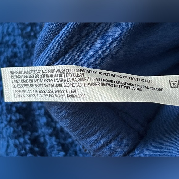 NWT Free People FP Movement Women's Cuddle Up Pants in Prep School Blue - Picture 7 of 7